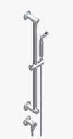 Душевой гарнитур THG Hamptons with lever handles 48 цвет-никель PVD G4S H55 58