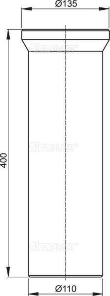 Насадка для унитаза Alcadrain 400 мм (A91-400)