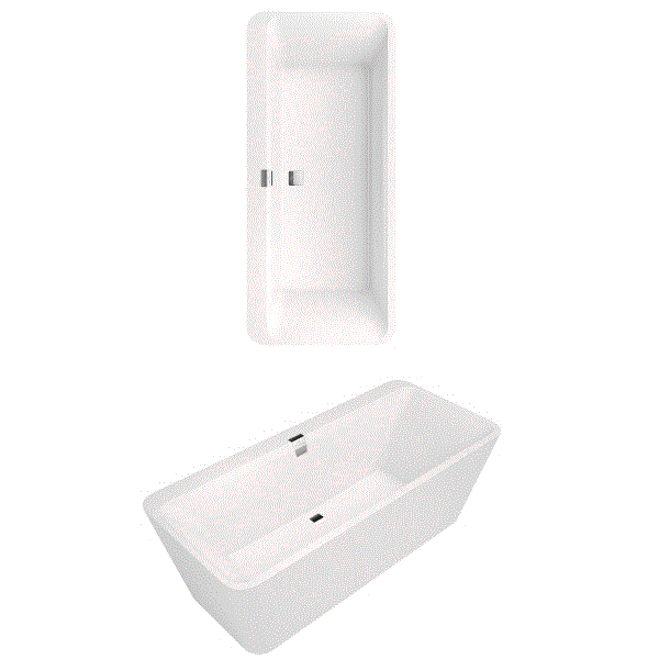 Ванна Villeroy&Boch Squaro Edge 12 шгв 1800*800*450 цвет-белый UBQ180SQE9T2V-01