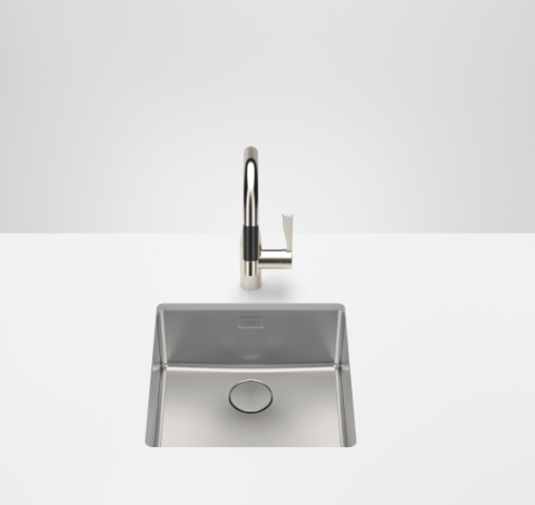 Мойка Dornbracht шгв 440*440*195 отверстия для смесителя-отсутствуют цвет-сталь 38.400.004.86