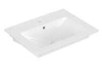 Раковина Villeroy&Boch Venticello шгв 655*500*170 отверстия для смесителя-1 сквозное 2 промаркированных цвет-альпийский белый 41246501