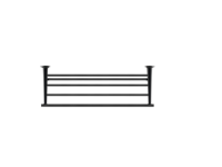 Полочка для душевых полотенец Duravit Starck T решетка цвет-Black Matt 0099444600