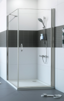 Боковая стенка Huppe Design шв 900*2000 блестящее серебро цвет стекла-ультра прозрачный Anti-Plaque 21H01X 1000 92 E500 900*2000