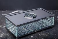 Контейнер для ванной комнаты Boheme Murano Cristal хром 10231