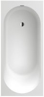 Ванна Villeroy&Boch Oberon 2.0 шгв 1800*800*470 цвет-камень белый (Stone White) UBQ181OBR2DV-RW