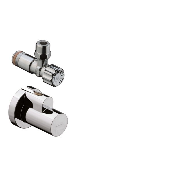 Угловой вентиль Hansgrohe цвет-хром 13954000