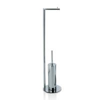 Ёршик с держателем для бумаги Decor Walther STRAIGHT 7 шгв 180*180*800 цвет-хром 0506100