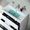 AM.PM M91FSX0752WG GEM S, База под раковину, напольная, 75 см, 3 ящика, белый глянец