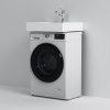 AM.PM M85WCC0601WG050 X-Joy, Раковина над стиральной машиной, керамическая, 60x50 см, белый глянец