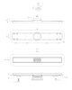 Душевой лоток BELBAGNO LUCE 60 см, BB-LD-LUCE-60-CR