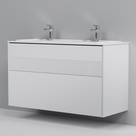 AM.PM M8FFUX1202WM Func, База 2 ящика (push-to-open), 120 см, цвет белый матовый