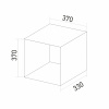Стеллаж MIXLINE 368*368*330 ЛДСП Табачный дуб (1 ячейка,крепеж) (550358)