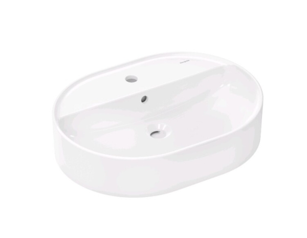 Раковина Hansgrohe Xuniva U шгв 600*450*145 отверстия для смесителя-1 цвет-белый 60171450