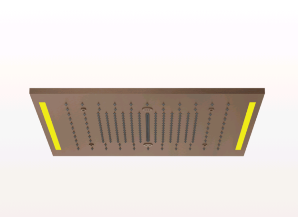 Накладная панель Gessi Colour 500*500 цвет-медь брашированная/шлифованная PVD (Copper Brushed PVD) 57977/708