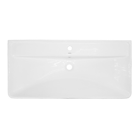 Комплект Тумба Azario Ника 100 Н 1000х475х860 напольная, с раковиной Monte 100, белый (CS00089955)