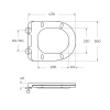 Чаша напольного унитаза с сиденьем BelBagno SFERA-R BB2141CPR/SC