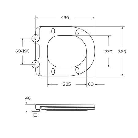 Чаша напольного унитаза с сиденьем BelBagno SFERA-R BB2141CPR/SC