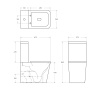 Чаша унитаза безободкового с сиденьем BelBagno ARDENTE-R BB02093CPR/SC