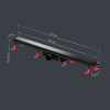 AM.PM W02SC-U11-090-04BM PrimeFlow Трап для душа линейный универс затвор Tile 90см цвет черн мат