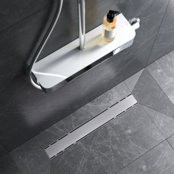 AM.PM W02SC-U11-060-04SB PrimeFlow Трап для душа линейный универс затвор Tile 60см цвет сталь мат