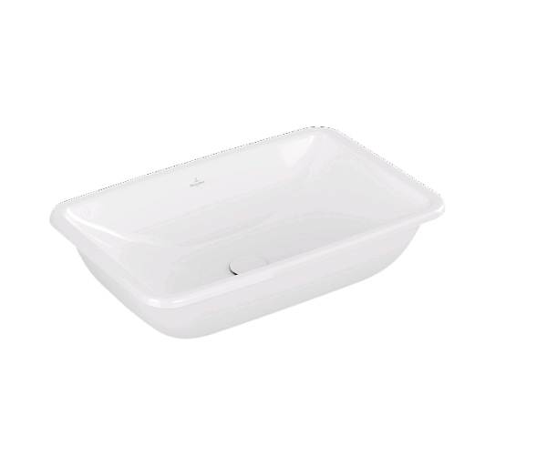 Раковина Villeroy&Boch Loop&Friends шгв 615*380*180 отверстия для смесителя-отсутствуют цвет-альпийский белый (белый Alpin) 4A580101
