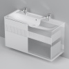 AM.PM M8FFUX1202WM Func, База 2 ящика (push-to-open), 120 см, цвет белый матовый