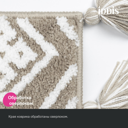 Коврик для ванной комнаты 50x80 микрофибра бежевый IDDIS Décor (DT02P58i12)