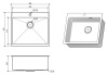 Кухонная мойка FLORACIO Steel F.5951.SS, нержавеющая сталь