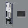 AM.PM I012709.0238 PrimeFit инсталляция для подвесного унитаза с клавишей PrimeFit S, мат.черный