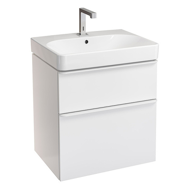 Комплект мебели для ванной Geberit Smyle Square 60  подвесной Белый глянец (529.352.00.6)