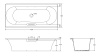 Ванна чугунная Jacob Delafon VOLUTE 180x80 см с антискользящим покрытием, без отверстий для ручек, без ножек, белая (E6D900-0)