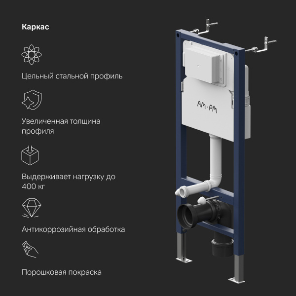 AM.PM I012709 PrimeFit инсталляция для подвесного унитаза