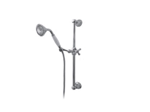 Душевой гарнитур Nicolazzi Teide White Ceramics 545 цвет-Polished Nickel 5521 NL