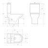Чаша напольного унитаза BelBagno NORMA BB339CPR