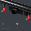 AM.PM W02SC-U11-080-04BM PrimeFlow Трап для душа линейный универс затвор Tile 80см цвет черн мат
