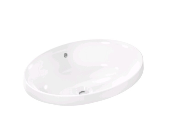 Раковина Hansgrohe Xuniva D шгв 550*400*175 отверстия для смесителя-отсутствуют цвет-белый 60156450