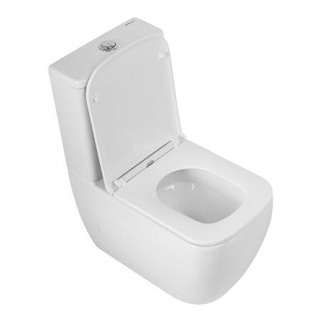 Чаша унитаза безободкового со смывом "Торнадо" с сиденьем BelBagno LUCE-TOR BB2197CP-TOR/SC