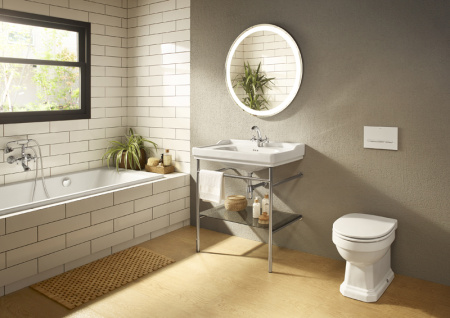 Каркас Roca CARMEN 800, нержавеющая сталь, с раковиной, Satin White