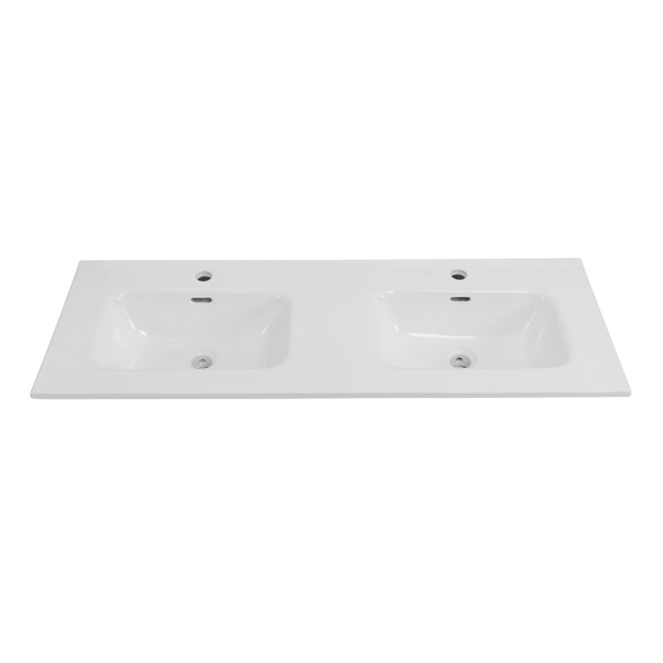 Керамическая раковина с двумя чашами BB1200-2-ETL, 1210x460x175