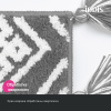 Коврик для ванной комнаты 50x80 микрофибра серый IDDIS Décor (DT01P58i12)