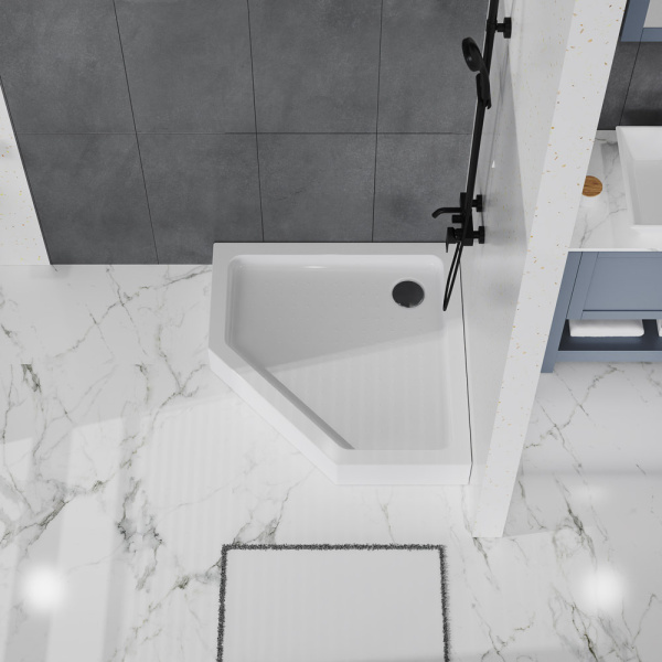 Акриловый поддон BelBagno TRAY-BB-P-90-15-W