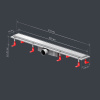 AM.PM W02SC-U11-080-04SB PrimeFlow Трап для душа линейный универс затвор Tile 80см цвет сталь мат