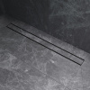 AM.PM W02SC-U11-090-04BM PrimeFlow Трап для душа линейный универс затвор Tile 90см цвет черн мат