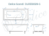 Ванна из литьевого мрамора Delice Scandi 180х70 глянцевая DLR330029-G