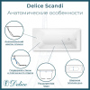 Ванна из литьевого мрамора Delice Scandi 180х70 глянцевая DLR330029-G